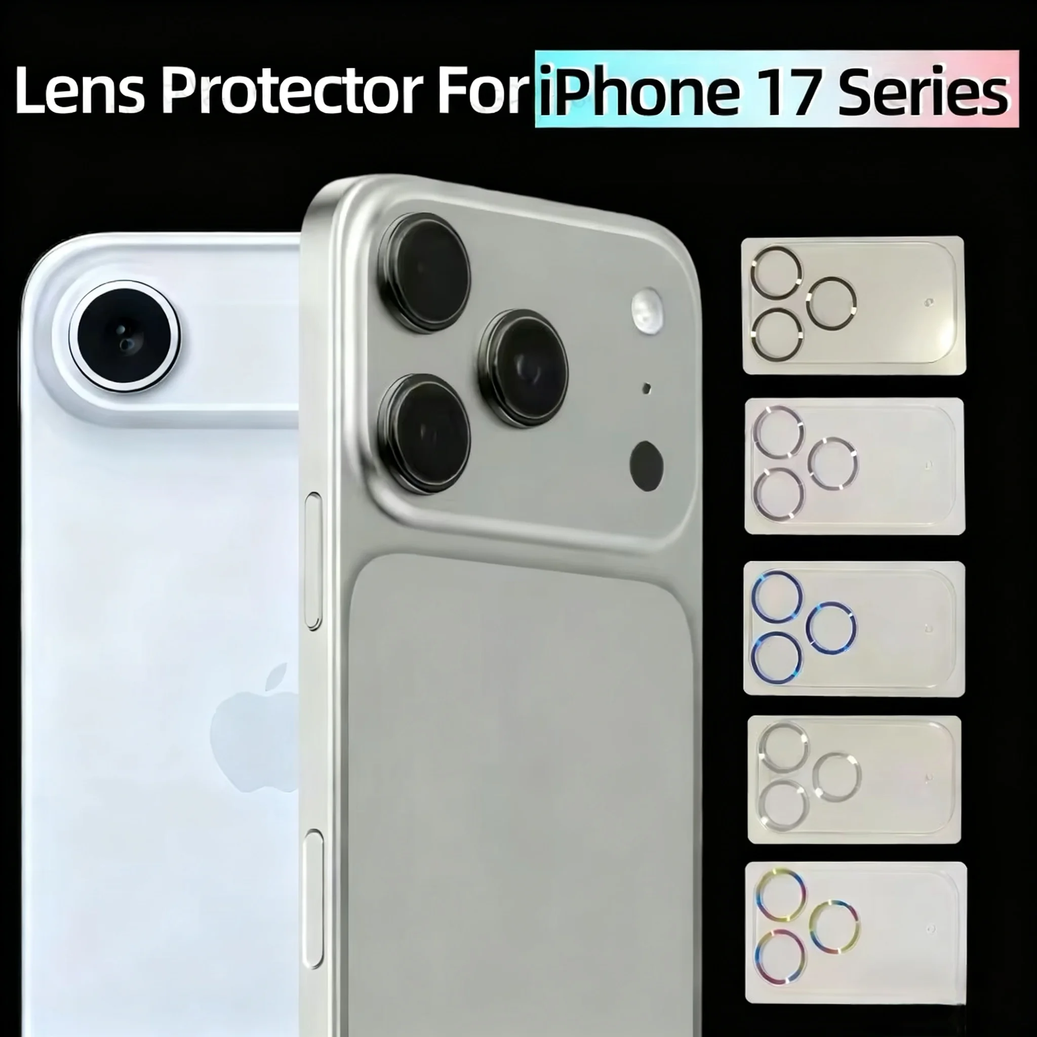 

Lens Protector For IPhone 17 Pro Max 17Pro 17 Air Full Cover Anti Scratch HD Back Camera Tempered Protective Glass For IPhone17