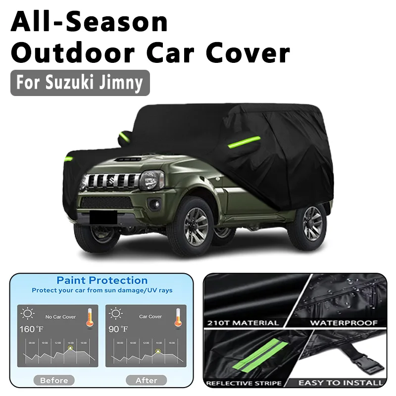 

Car Cover for Suzuki Jimny - Outdoor Full Protection, Waterproof Dustproof Heat-Resistant, All-Season Use Exterior Accessories