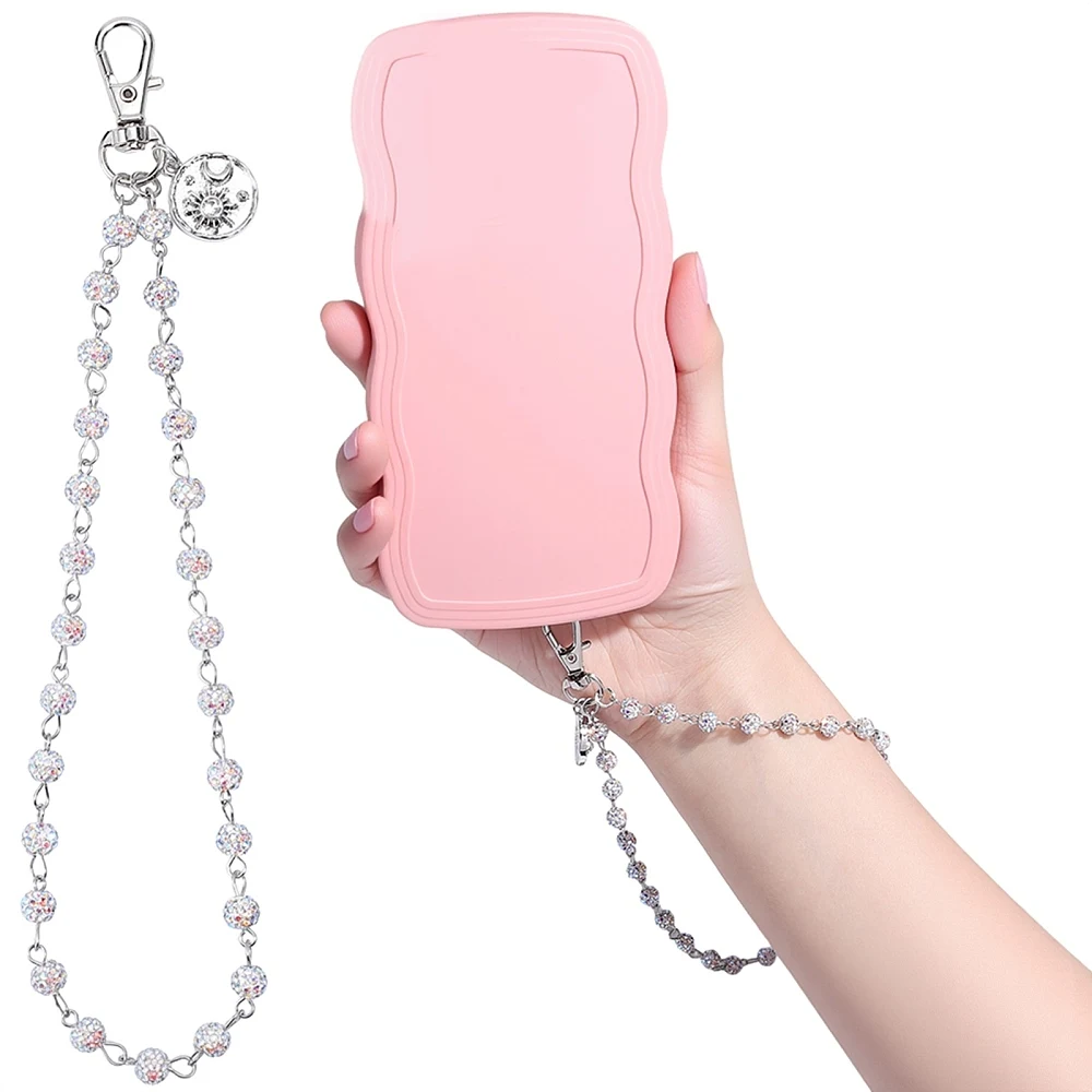 Rhinestone Phone Charm Strap Detachable Cellphone Lanyard Wrist Strap with Lobster Claw Clasps Anti Theft Phone Chain Wristlet