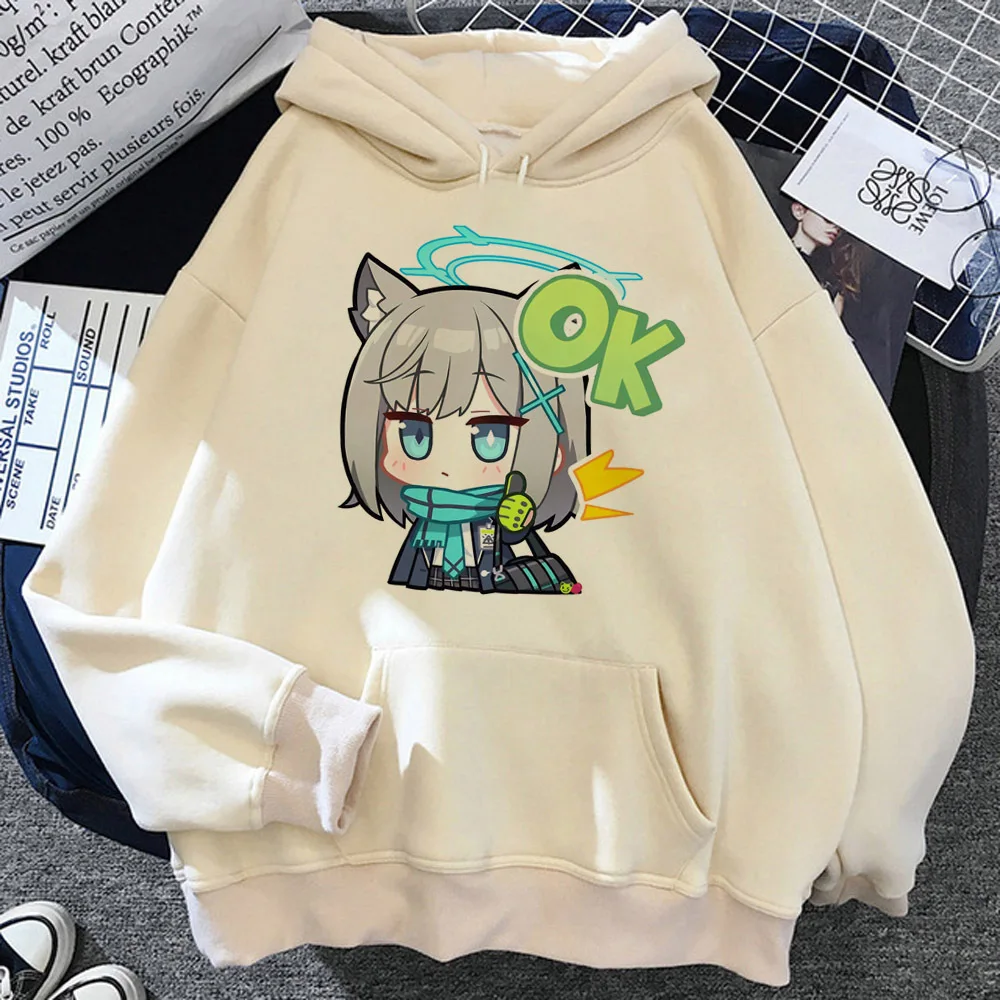 Blue Archive hoodie patterned harajuku soft fabric Y2K modern style printed design tracksuits hoddie funny casual wear manga