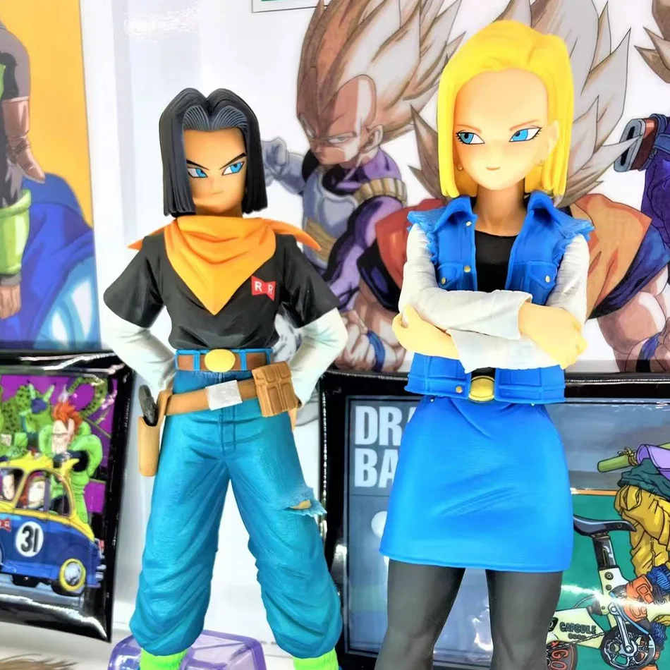 25CM Dragon Ball Z Android Anime-Figur Android PVC-Actionfiguren Sammelmodell Spielzeug für Kinder Weihnachtsgeschenke