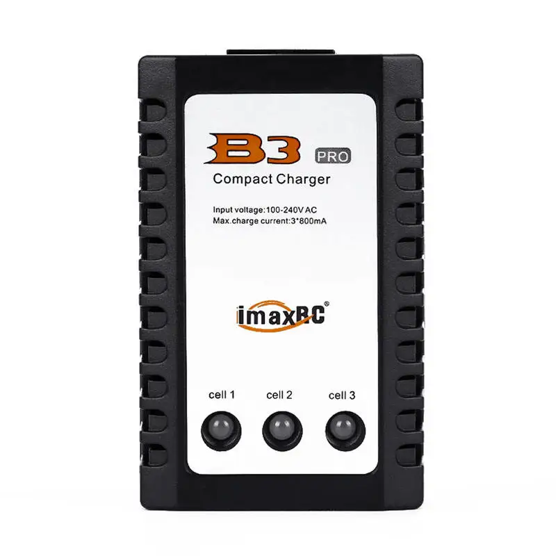 Imagem -02 - Carregador de Bateria de Equilíbrio Ac100v240v Imax b3 Pro Compacto 10w 2s 3s Lipo Carregador de Fonte de Alimentação para Helicóptero rc Bateria Lipo ue Eua