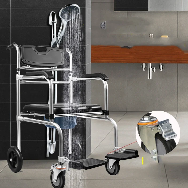 Portable Toilet Bathroom Chair Shower Foot Foldable Minder Camping Stool Disabled Designer Badezimmer Stuhl Bathroom furniture