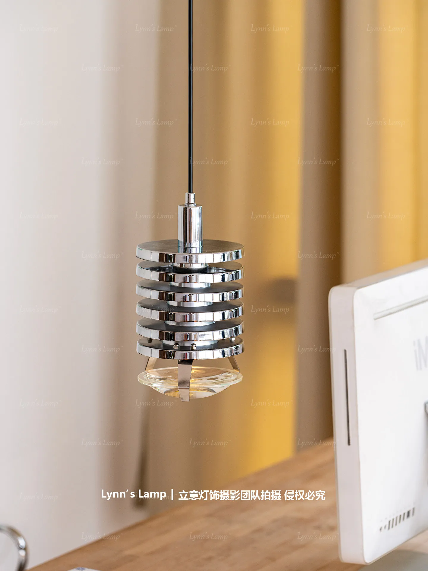 Middle antique Bauhaus bedroom bedside pendant light bar atmosphere retro industrial style pendant light