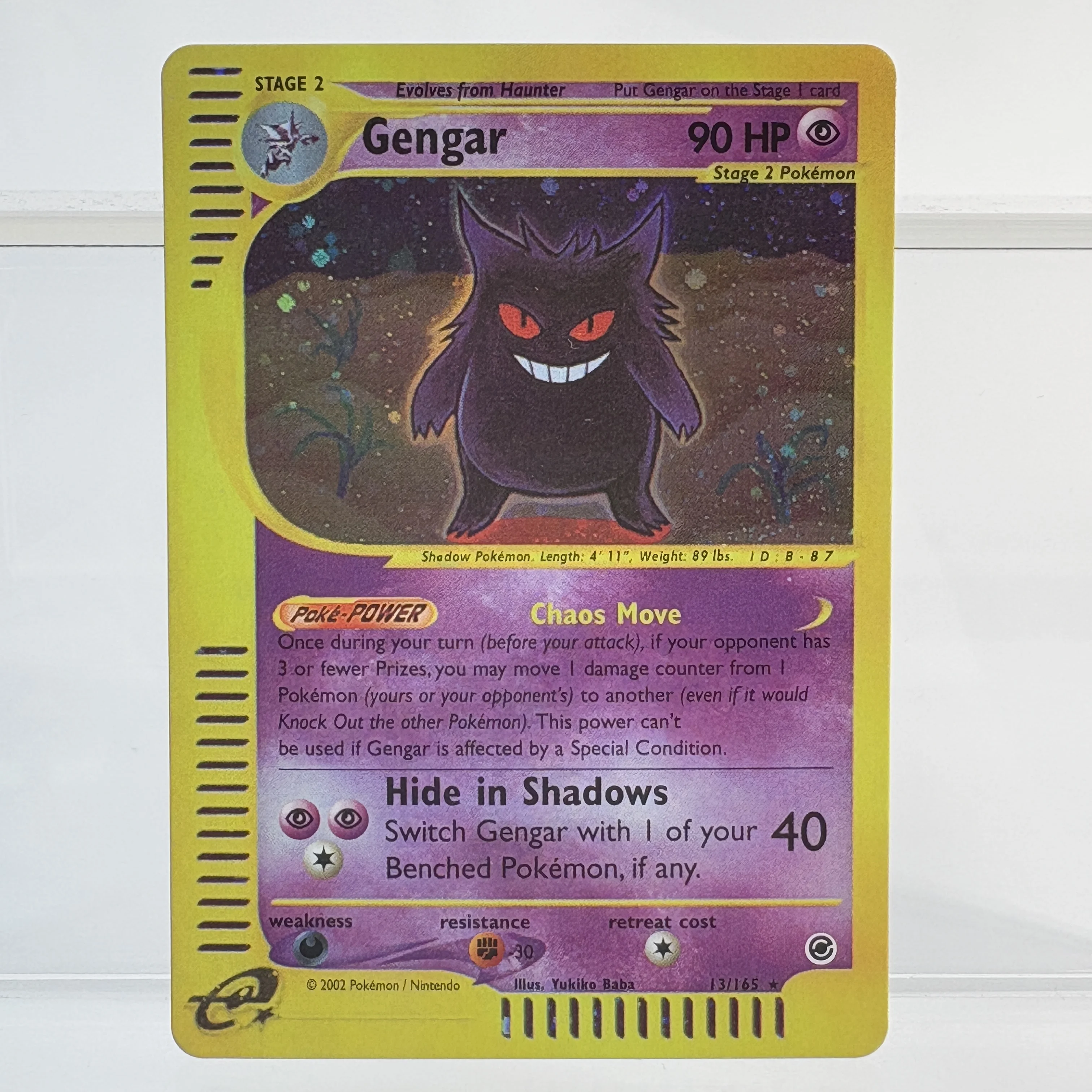 PKM Folien-Trinkkarte GENGAR&MIMIKYU GX DARK GENGAR Hobbys Spielesammlung Kampf Das beste Geschenk PTCG-Karte