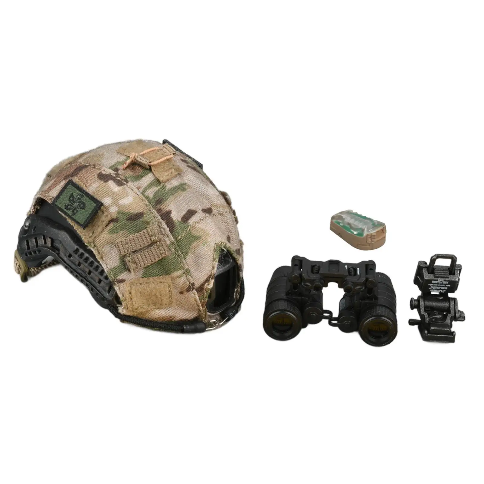 1:6 Scale Helmet Night Vision Goggles Miniature Dress up Action Figure Cap Trendy for 12inch Male Figures Costume Accessory