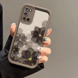 INS Cute Flowers Print Silicone Phone Case For OPPO A92 A91 A78 A76 A74 A72 A60 A58 A57 A55 A54 A53 A38 Shockproof Soft Cover