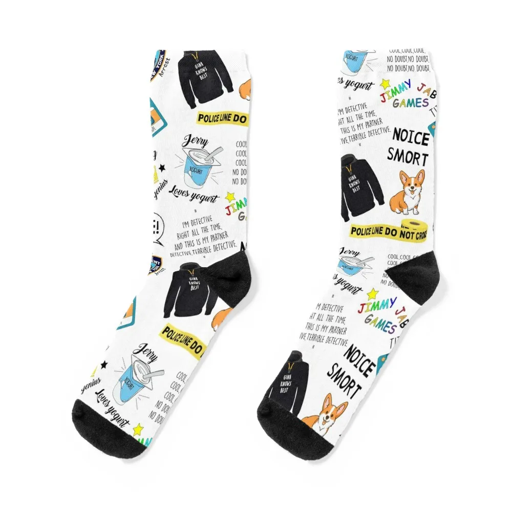 

Nine Nine Doodle Socks gym cool hiphop sheer Socks Male Women's