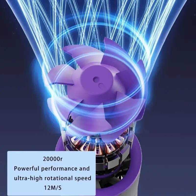 U1JE Регулируемая скорость Turbos Desk Fan 4000mah Power Display сгибаемый охлаждающий вентилятор