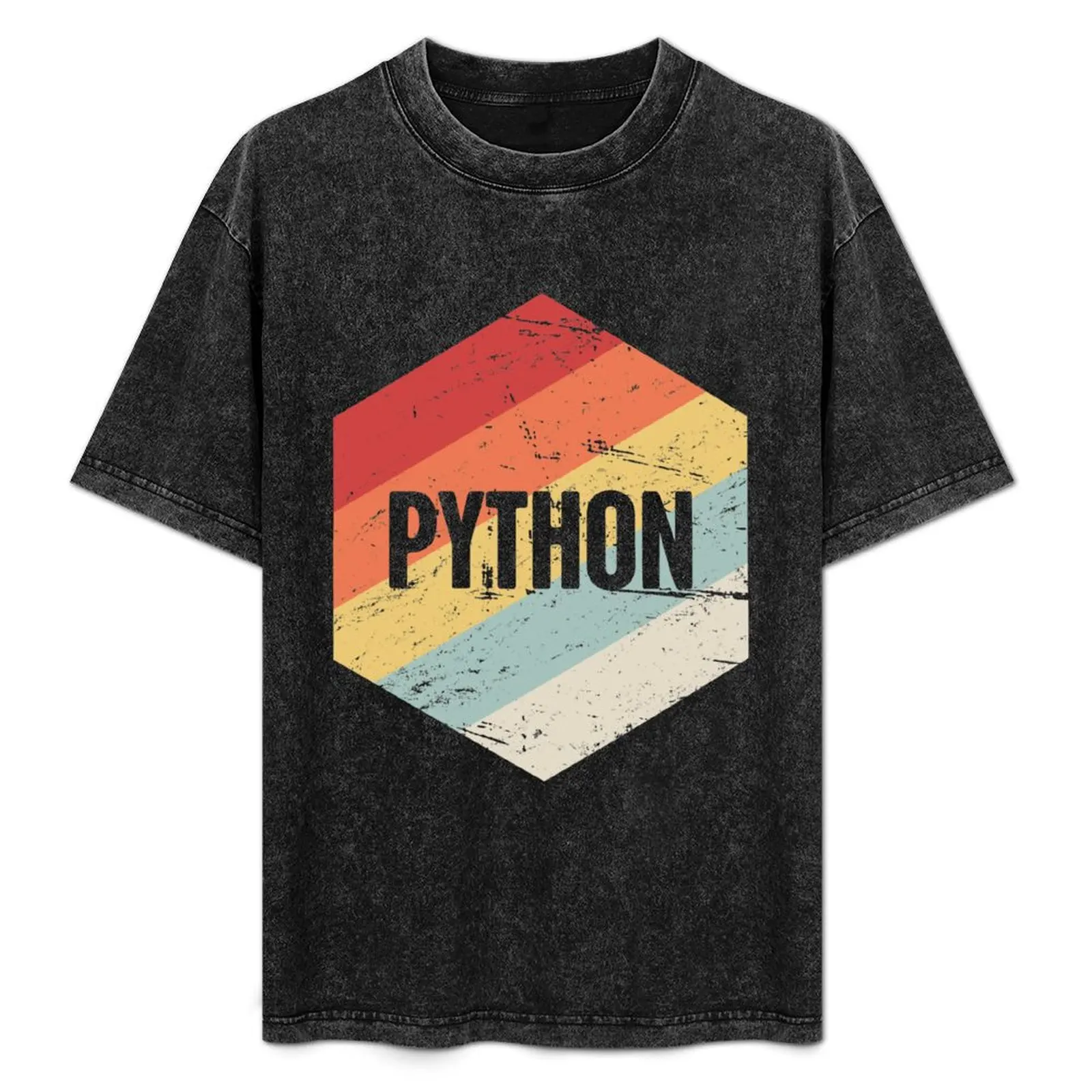 

Retro Python Programming Language Icon T-Shirt Sporty Casual Quick Dry T-Shirt