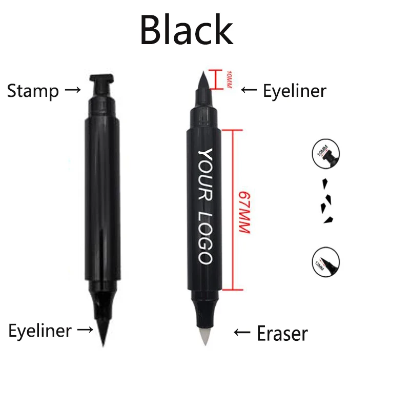 2 In 1 Winged Eyeliner Stamp Eraser seal eyeliner Versatile and long-lasting, waterproof, non-polluting Dropshipping