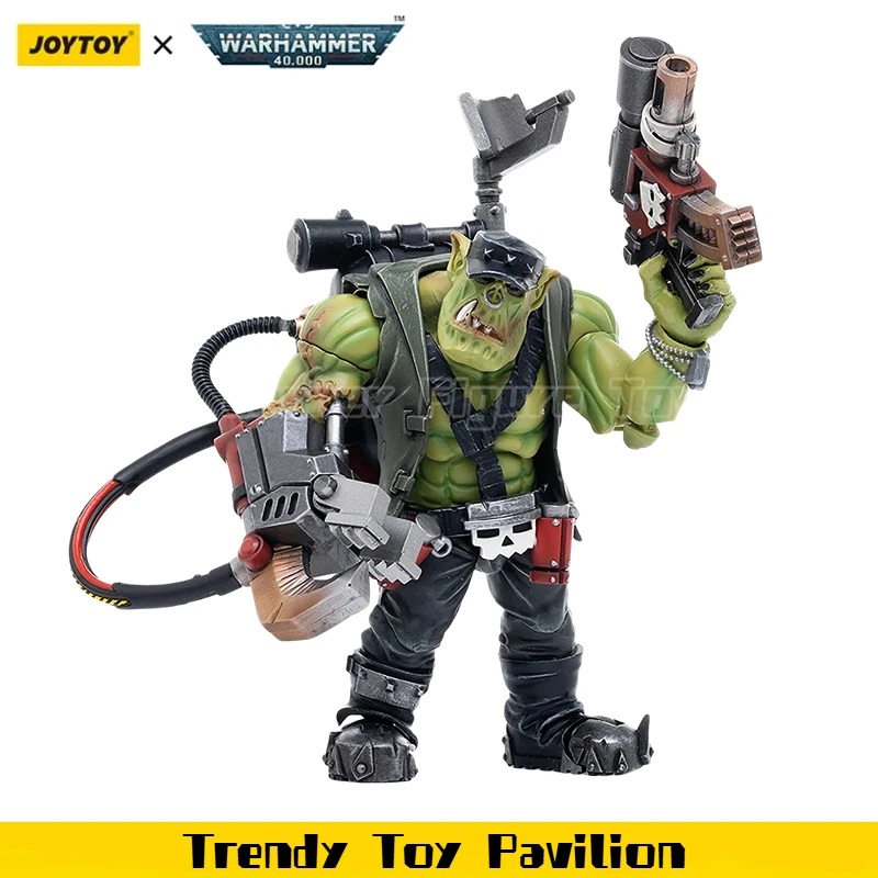 

【JOYTOY】Оригинальная фигурка Warhammer 40K Ork Kommandos Nob Nazbog 1/18, коллекционная модель
