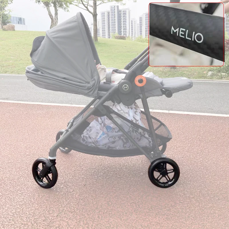 Rueda delantera o trasera de carbono con eje para carrito de bebé, accesorios para carrito de bebé, Cybex Melio 2/3, venta completa, envío directo