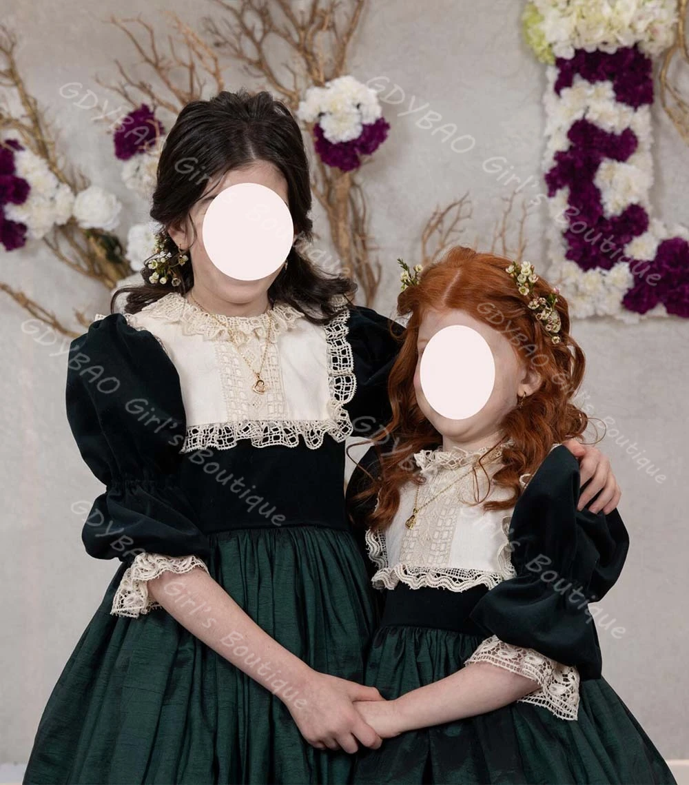 

Винтажное праздничное платье для девочек, многоуровневое платье из тафты с рукавами 3/4, платье с цветочным узором для девочек на свадьбу, От 2 до 14 лет, детское праздничное платье для причастия, индивидуальные платья