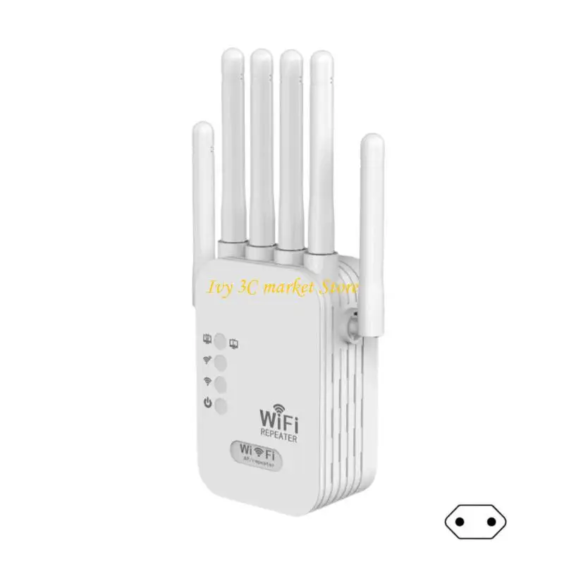 D7C 300 Mbps WiFi Extender per casa Amplificatore wifi ripetitore wireless Internet con 6 antenna esterna per