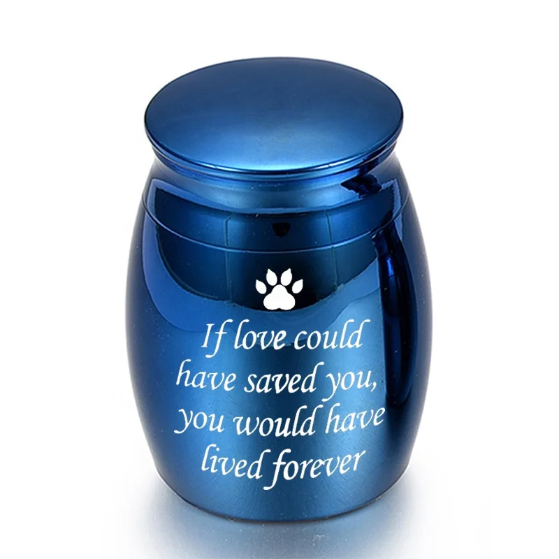 

Stainless Steel Customizable Pet Cremation Urn Small Animal Dog/Cat Memorial Casket