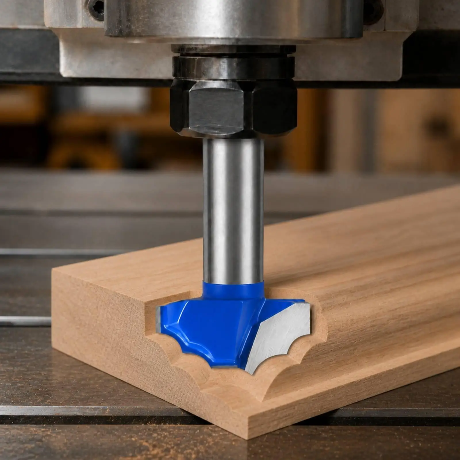 Double R Edge Profile Router Bit Alloy Steel Woodworking Cutter for Cabinet Door Panel Handrail Shaping Tool