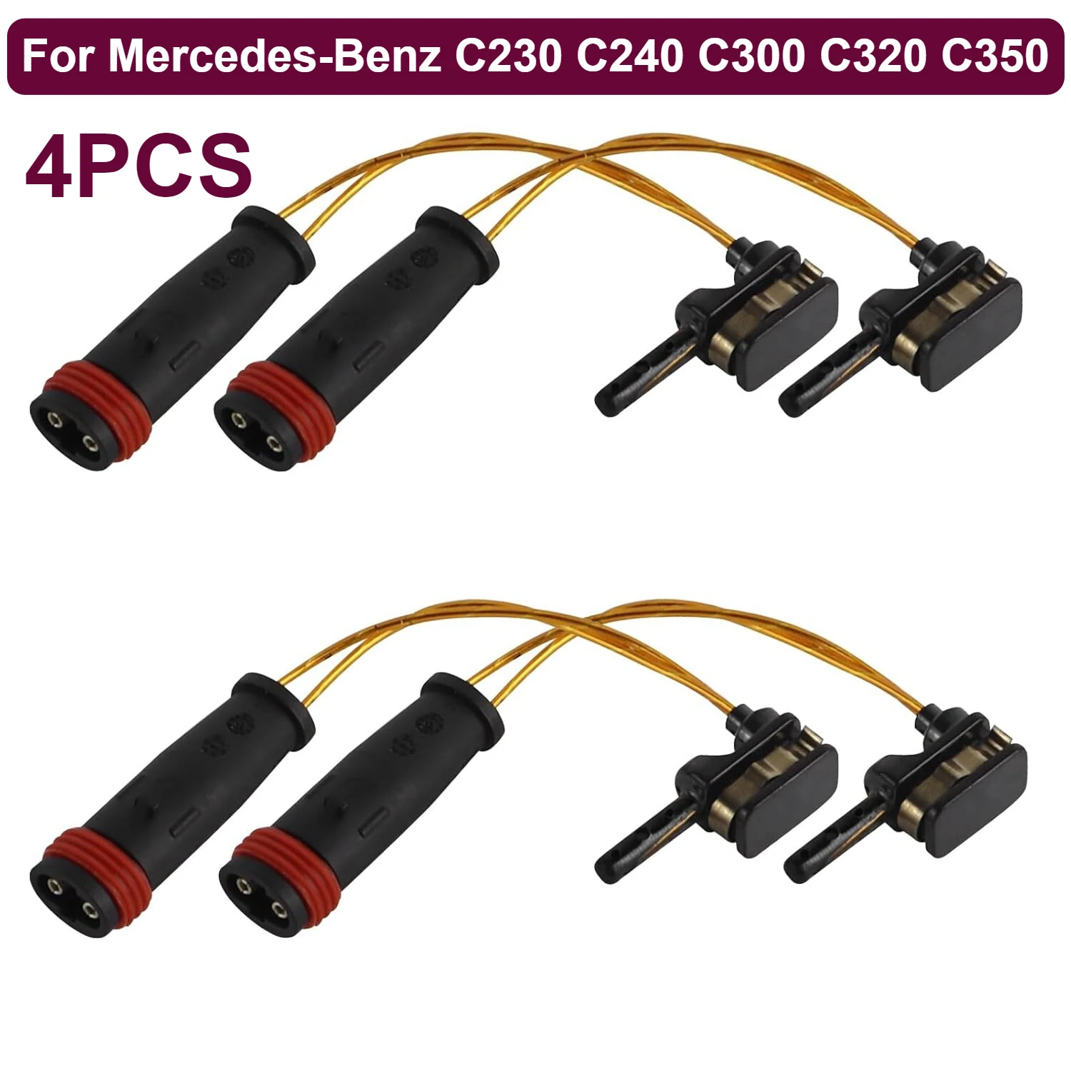 

4 шт. датчики износа передних и задних тормозных колодок для Mercedes-Benz C230 C240 C300 C320 C350 2115401717