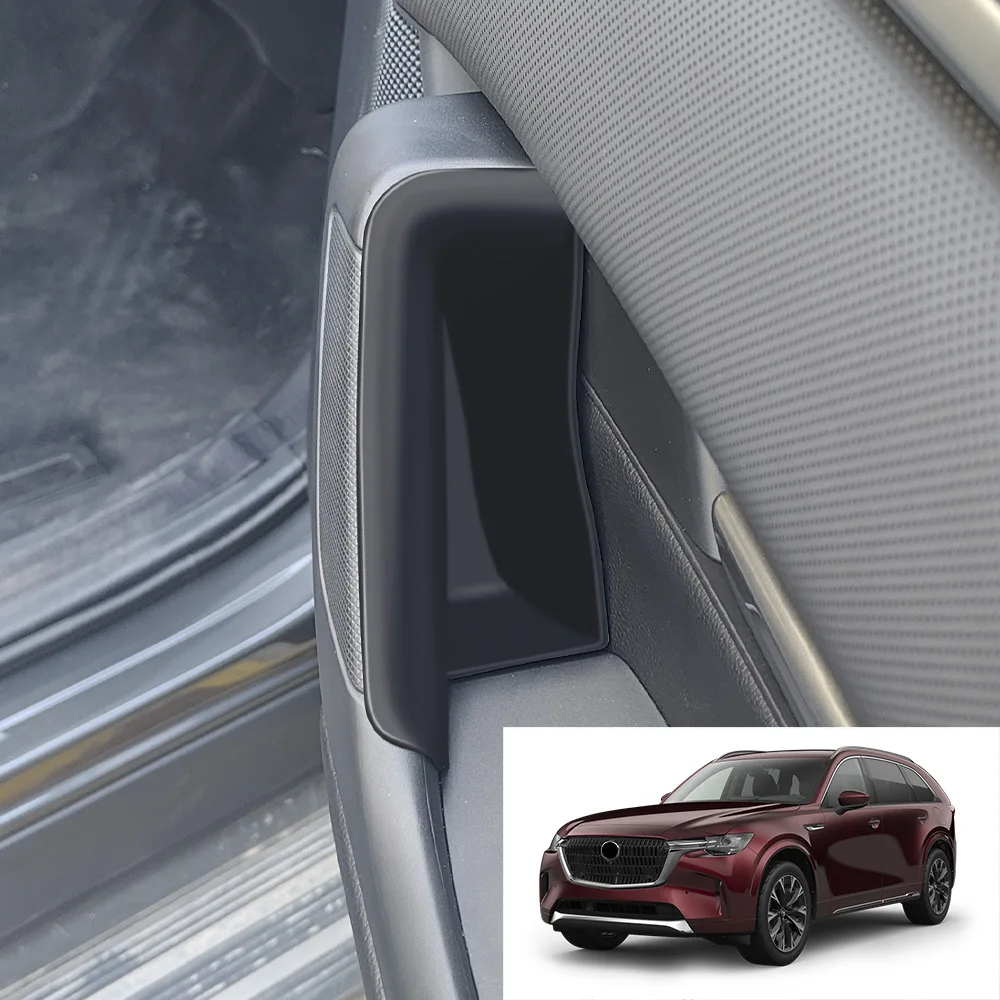 For Mazda CX60 2022-2024 For CX80 CX90 2024-2025 Front Rear Door Handle Storage Box Holder Side Armrest Organizer Container Tray