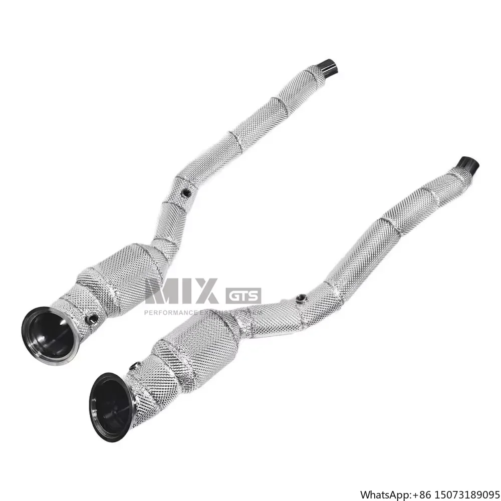 F12 6.3 Downpipe 2012-2019 Car Exhaust System High Performance Exhaust Pipe (No Three Elements Downpipe) Factory Direct