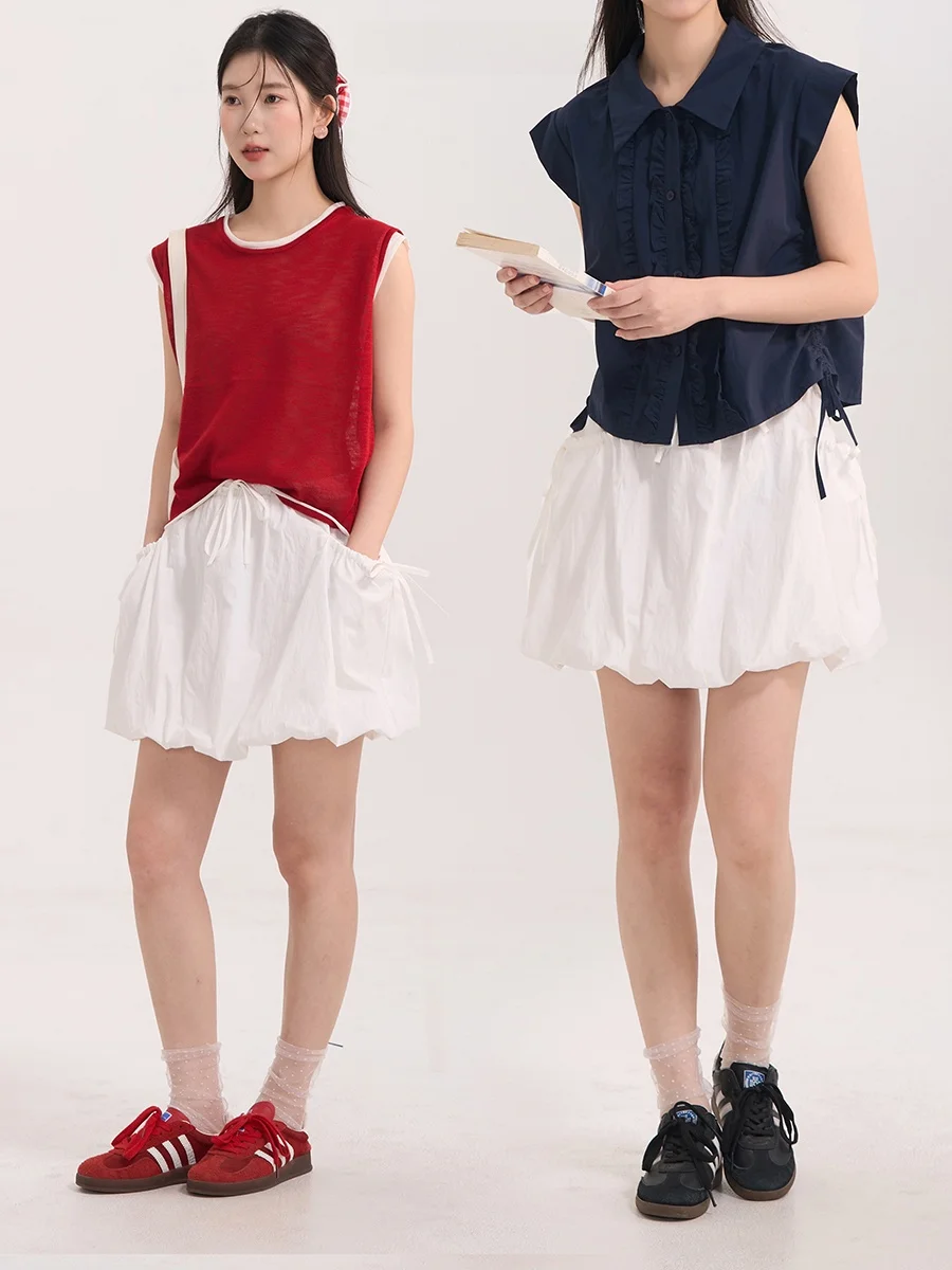 

Летняя женская юбка-миди с цветочным принтом в корейском стиле, универсальная, простого кроя, для повседневной носки