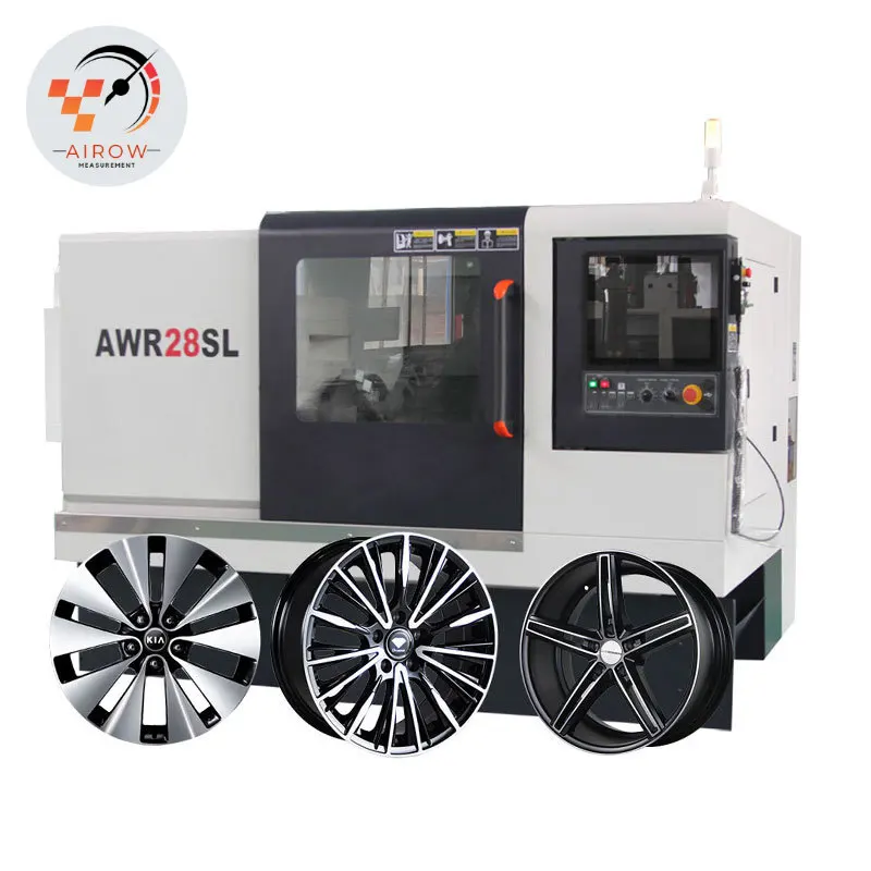 Ariow High Precision AWR28SL Slant Bed Diamond Cutting Machine Automatic Alloy Wheel CNC Lathe Machine