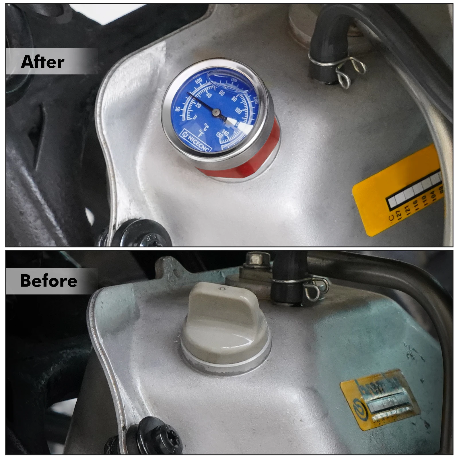 

Oil Dipstick w/ Temperature Gauge ATV for Yamaha Raptor 700 700R 2006-2024 Raptor 700R SE 2010-2024 Raptor 660R 2001-2005 YFZ450