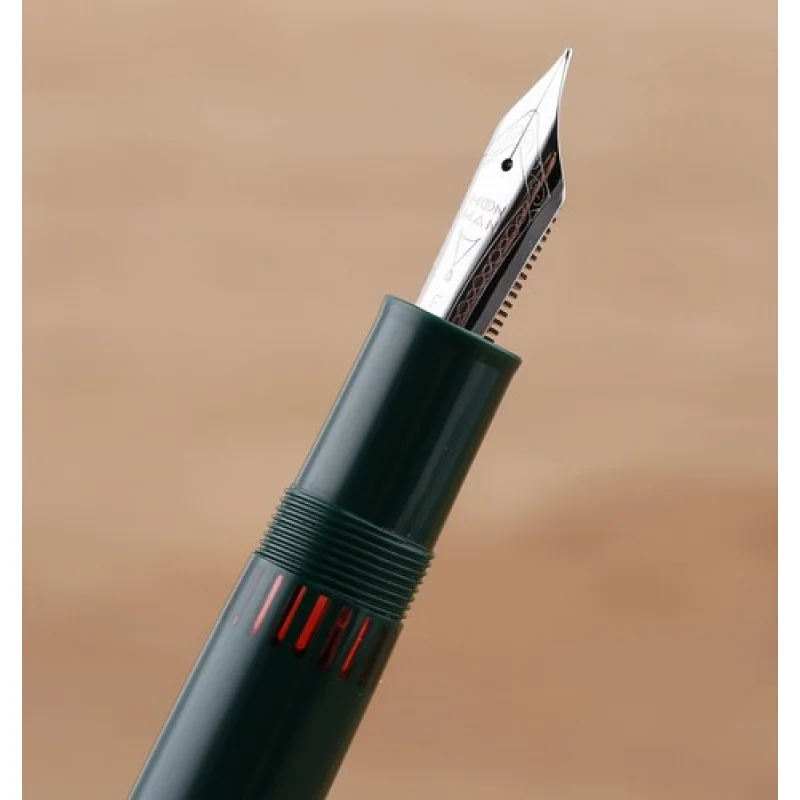 Перьевая ручка с зеленым поршнем A + MAJOHN P136, EF/F/M/плоский размер 20, ручка для письма с чернильными окнами