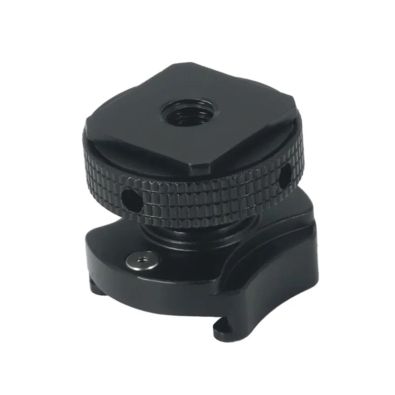 -A15I Anti-Drop Hotshoe Extension 360 Rotatable Cold Shoe Mount Adapter For Rode DJI Microphone For LED Light Mic Camera Cage