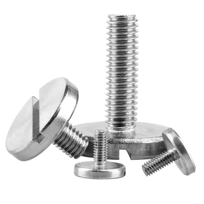 M2 M2.5 M3 M4 M5 M6 Slotted Flat Large Disc Round Head Machine Screw 304 Stainless Steel Anti Rust Industrial Fastening Screw