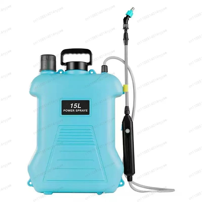 4 Gallon/15L Electric Backpack Garden Sprayer with 4 Mist Nozzles & Retractable Wand with Shoulder Strap for Lawn Garden Yard