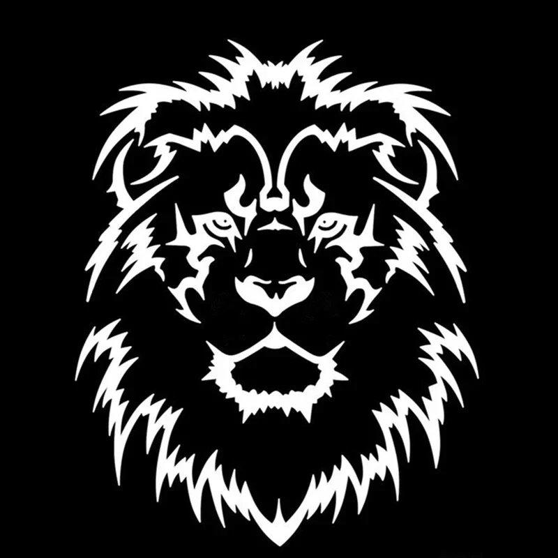 Cool Lion Head Windscreen Car Sticker Automobiles Motorcycles Accessories PVC Decals for BMW VW Audi Octavia Gti