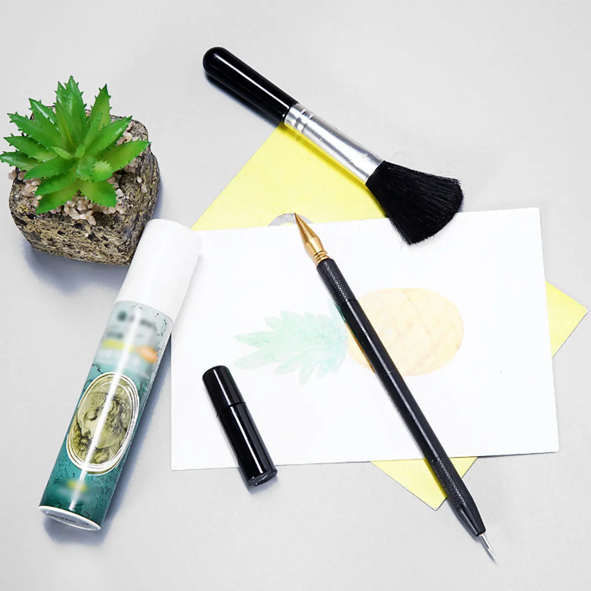 4 個のスクラッチペイントツールセット高品質 Diy 彫刻ペンキットアートクラフトデザイン描画教育教育用