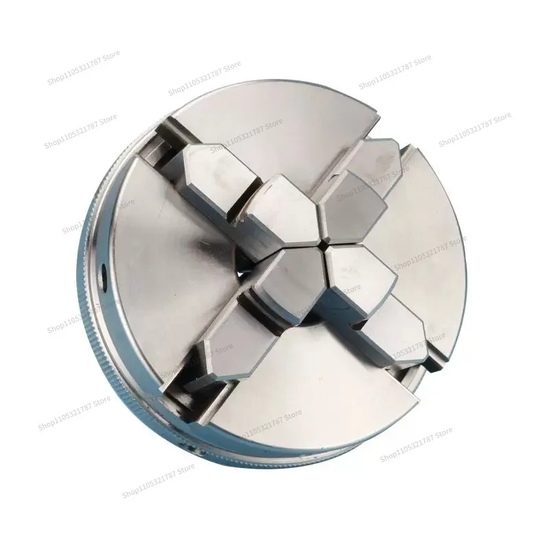 Three-jaw large hole chuck household woodworking chuck four-jaw hand tight 50 self-centering linkage chuck