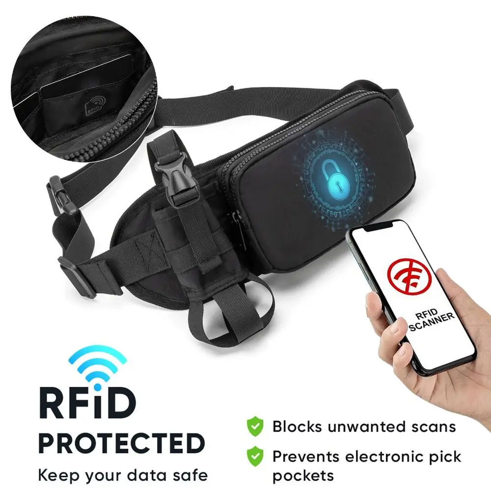 Phone Pouch Elastic Running Belt Nylon with Water Bottle Sports Bag Adjustable Running Storage Waist for Men Women