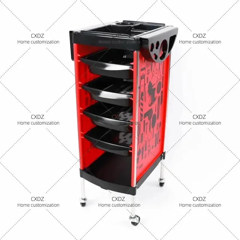 5 Layer Beauty Salon Cart Rack Hair Tool Trolley Bar Cart for Hairdresser Storage Organizer Direct Supply