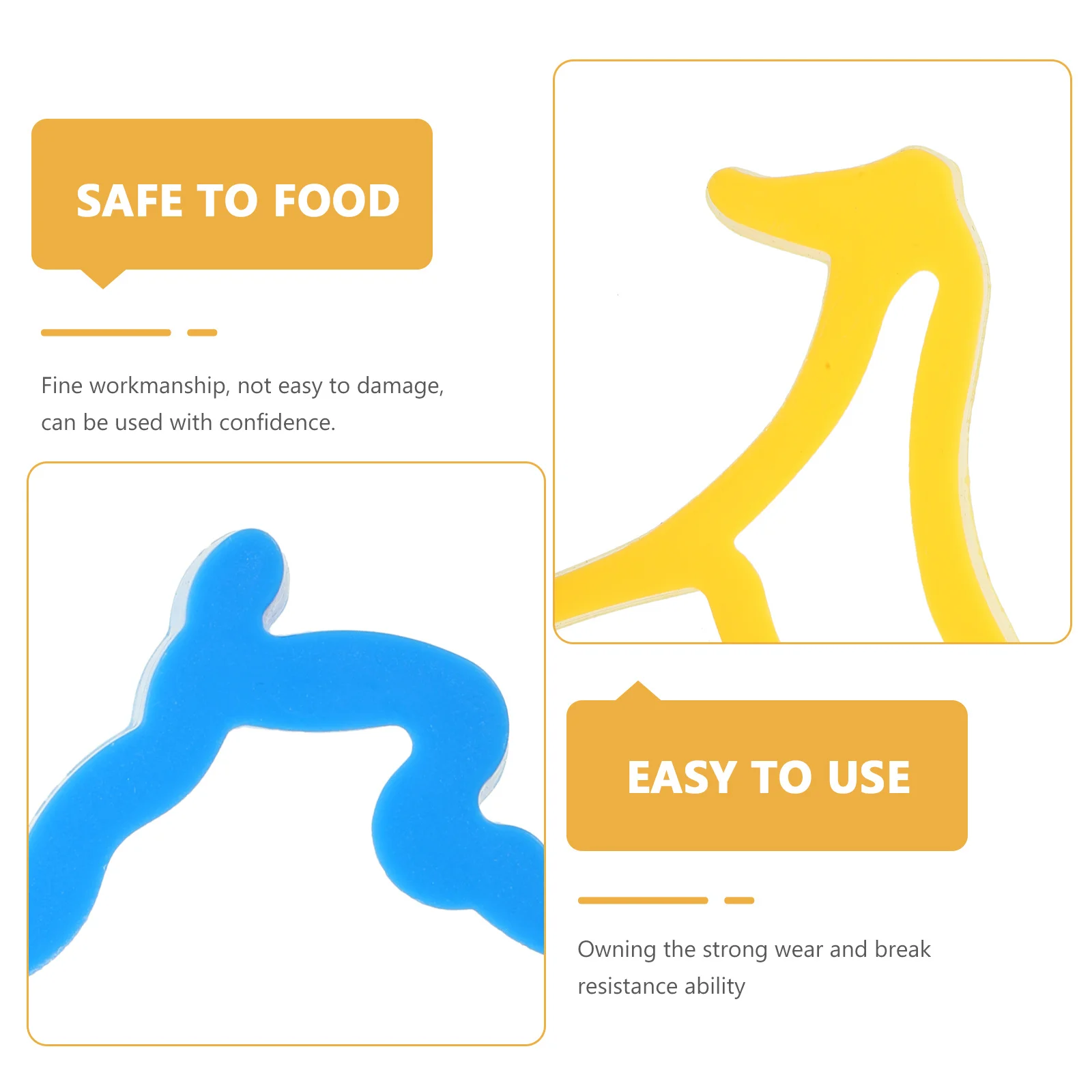 

6pcs Animal Cookie Set Assorted Farm Shapes Horse Cow Sheep Pig Rabbit Kids Baking Tool Plastic Biscuit Cutter Cake Cutter