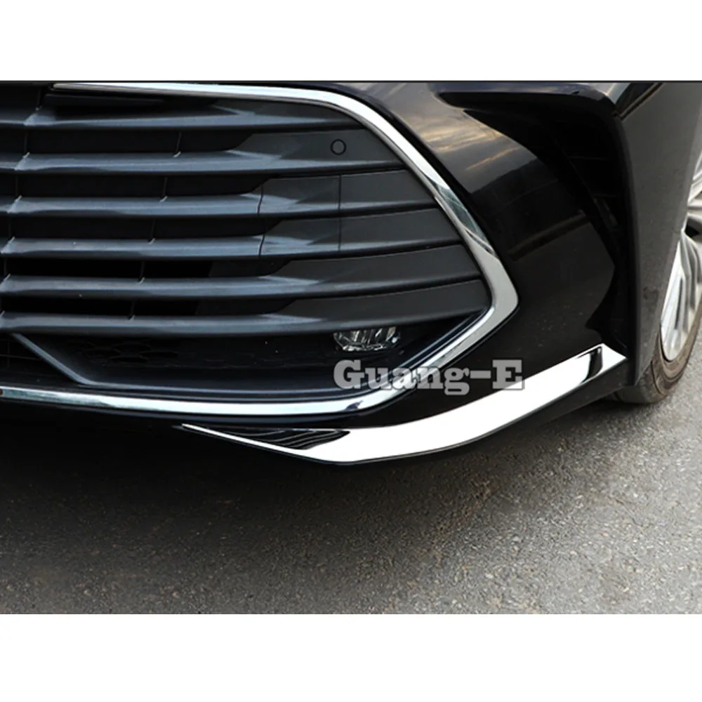 For Toyota Avalon XX50 2018 2019 2020 2021 2022+Front Side Bumper Corner Protection Trim Frame Stick Stainless Anti-Rub Cover view 3