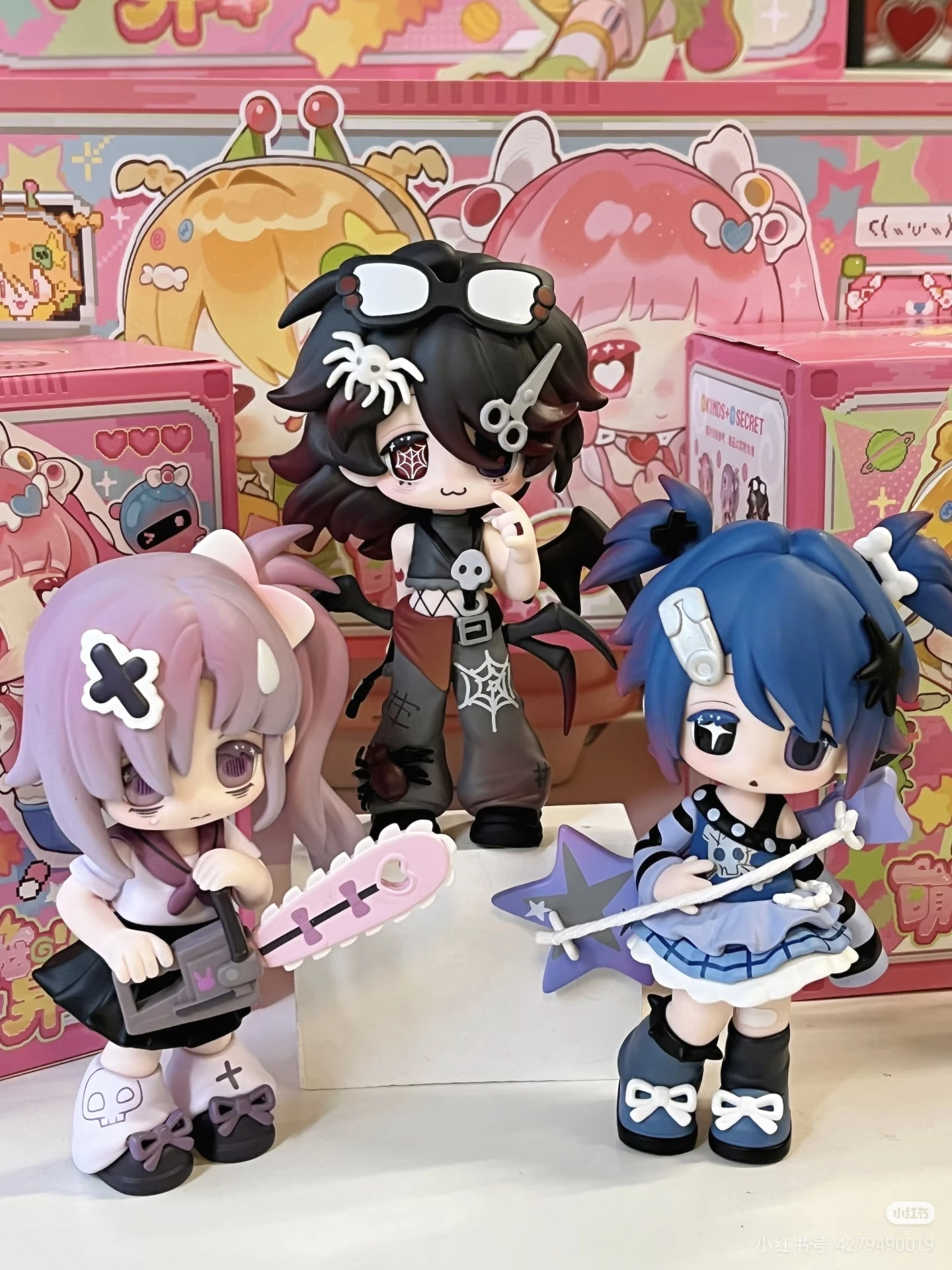 Kawaii menina figura de ação 1/12 escala articulações móveis lua caixa cega presente surpresa colecionável besta corpo boneca ornamento