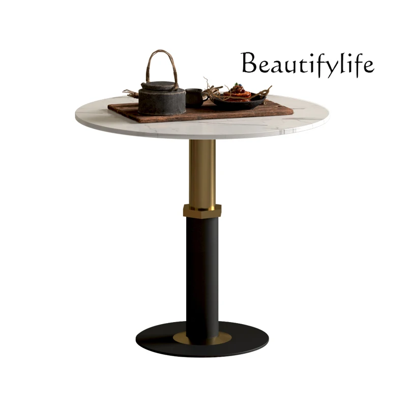 

American Office Reception Table round Small Apartment Home Personality Affordable Luxury Negotiation Small round Table