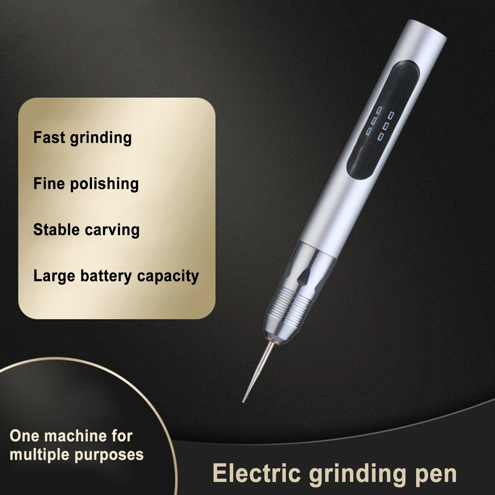 

3 Speed Regulating Mini Charging Electric Mill Lithium Small Electric Nail Mill Electric Carving Pen Polishing Lettering Pen