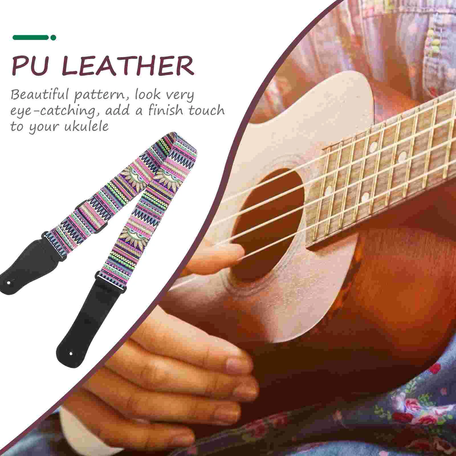 Guitar Strap Instrument Accessories Ukulele Neck Shoulder Belt Adjustable Sling