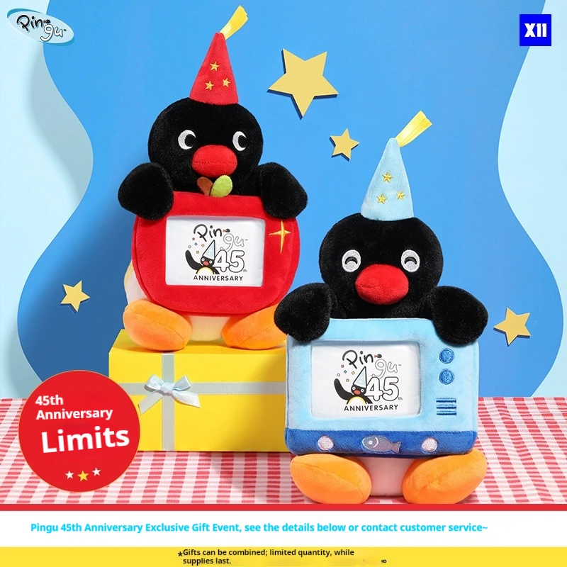 

Kawaii Pingu 45th Anniversary Photo Frame Toys Anime Peripheral Pingu Cute Pingu Penguin Cartoon Photo Frame Gifts Accessories