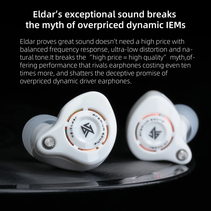 Słuchawki KZ Eldar 1DD Dynamic Driver Balanced IEM In-Ear Monitor Sportowe Słuchawki HiFi Stereo Muzyczne Przewodowe Słuchawki Douszne PK EDX PRO X — zdjęcie produktu 6