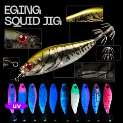 50/55Mm Luminous Squid Jig Hooks Saltwater Glow Squid Jigs Fluoresent Cuttlefish Sleeve Fishing Jigs Squid Hard Night Bait