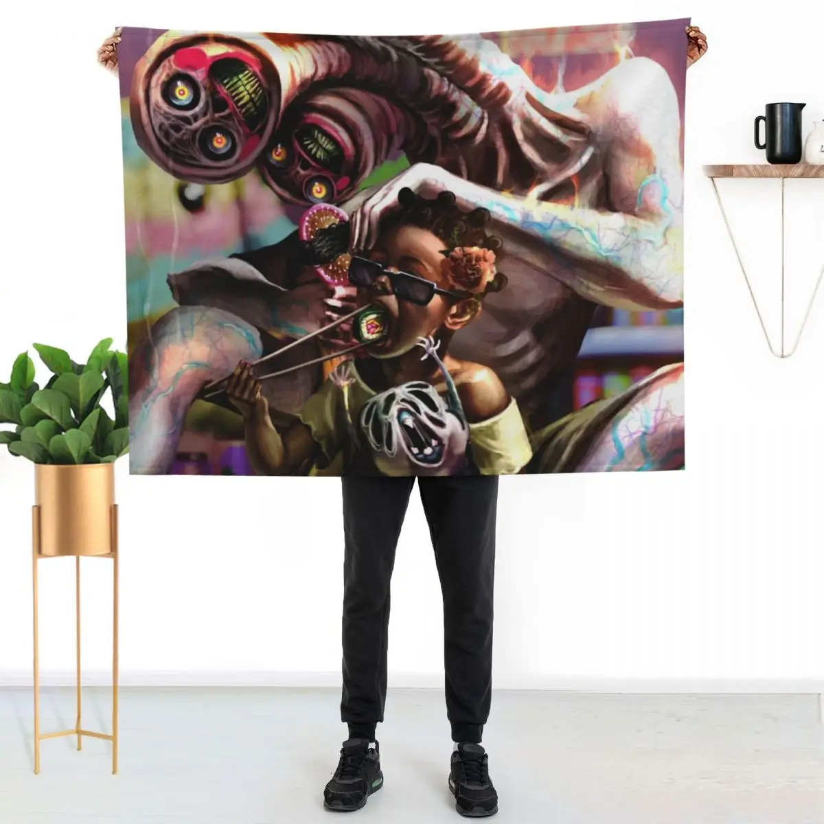 

Just The Family Throw Blanket Anti Shedding Soft Fuzzy Blanket for Home