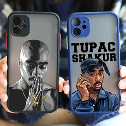 Rapper 2Pac Tupac Shakur Phone Case for IPhone 15 14 13 12 11 16 Pro Max Mini X XS XR 8 7 Plus SE2 Shockproof Hard Cover Fundas