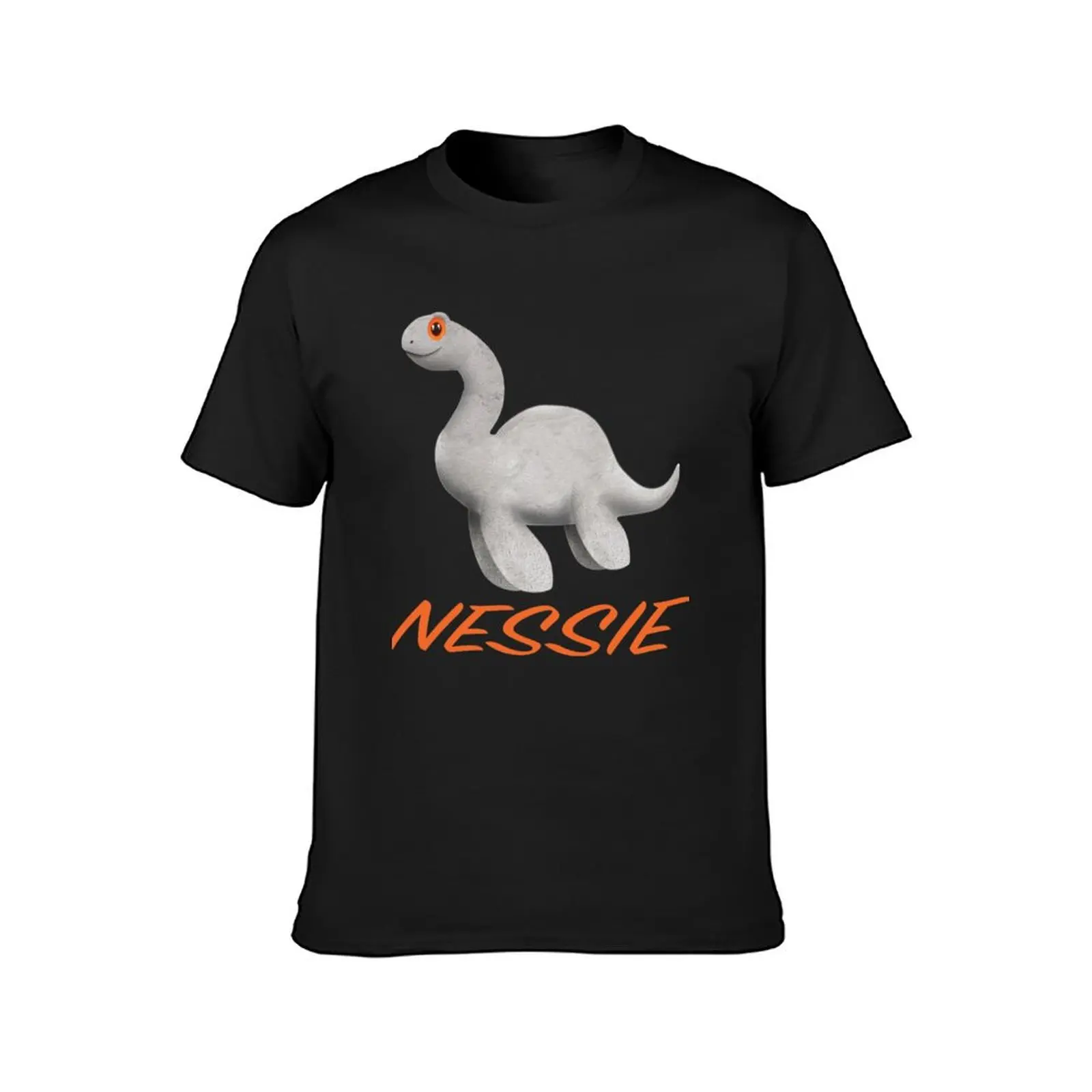 Nessie T-Shirt vintage clothes boys animal print mens t shirts casual stylish