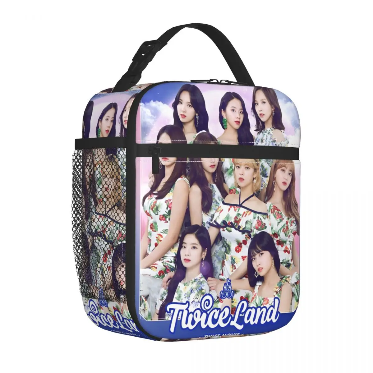 

K-POP-TWICE Idol Pattern Accessories Insulated Lunch Bag For Outdoor Food Storage Bag Reusable Thermal Cooler Lunch Boxes