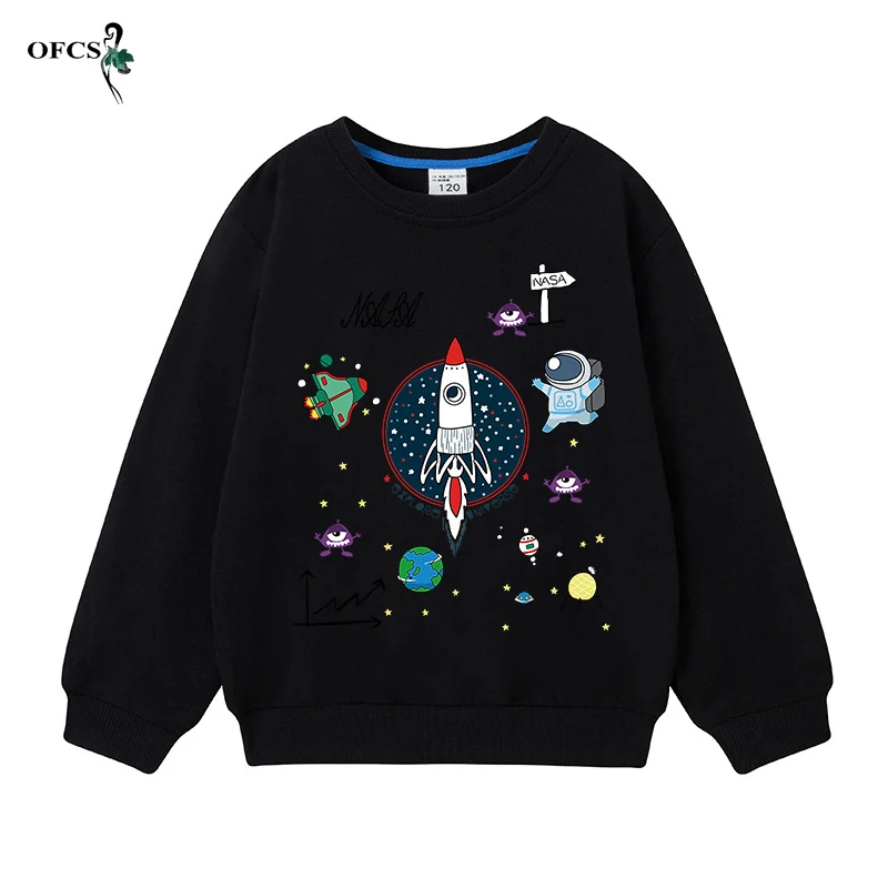 

Four Seasons Boys Clothes Best Seller Boys & Girls Sport Fleece Cotton Sweatshirt Cartoon Printing Sweater Children's Clothes